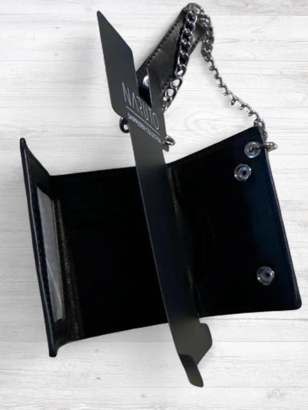 Bioworld Naruto Shippuden Black & Gray Chain Wallet